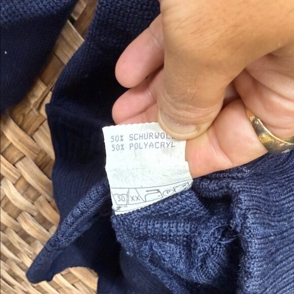 Maglia Uomo vintage  Men's Classic Blue Cardigan - Picture 4 of 4